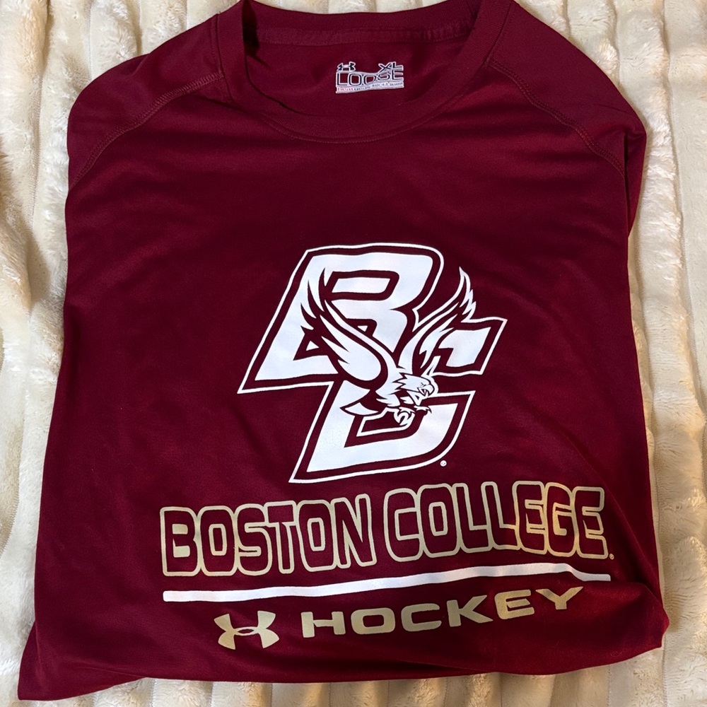 Under Armour Maroon Boston College Hockey Tee